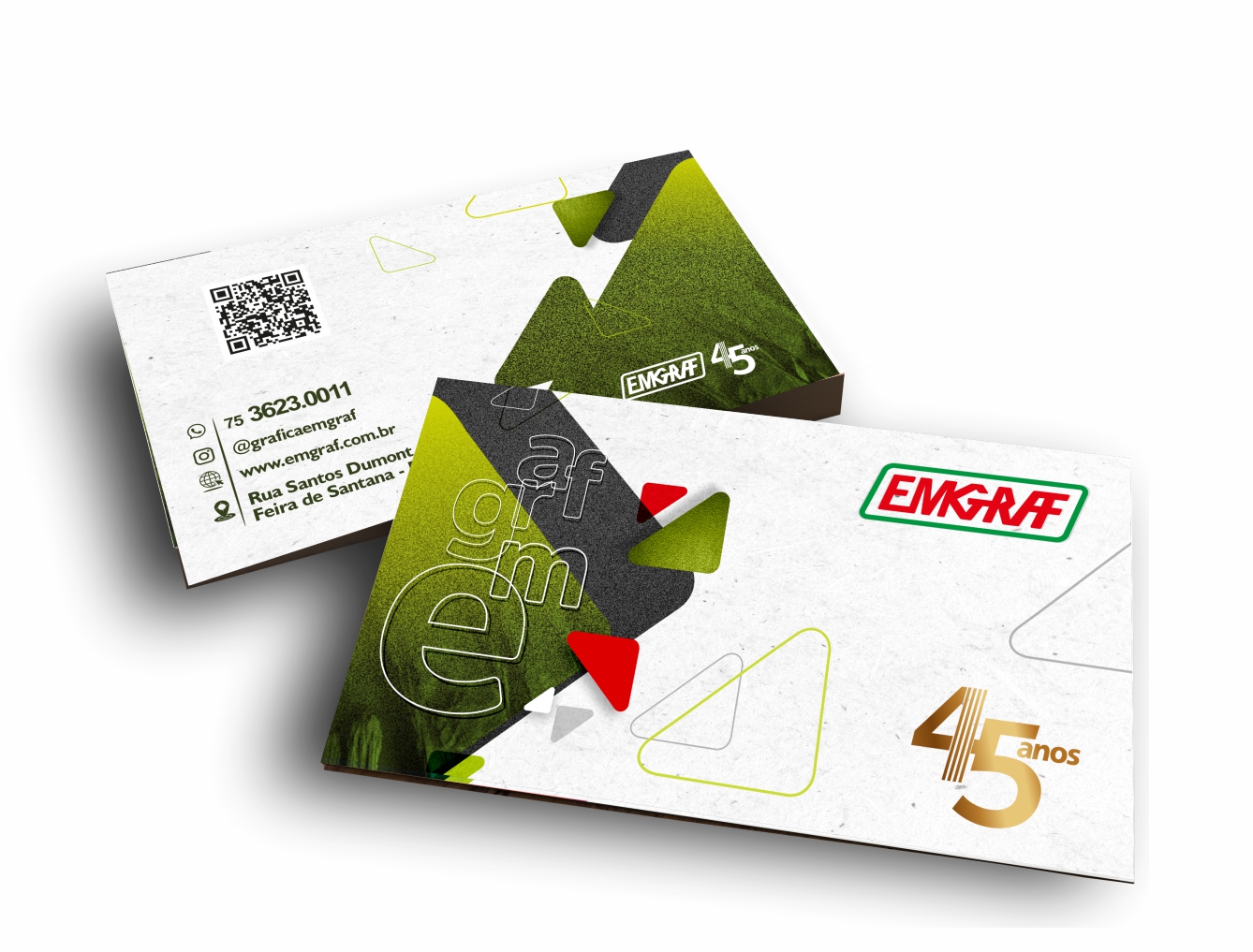 Cartão de Visita com Verniz Total